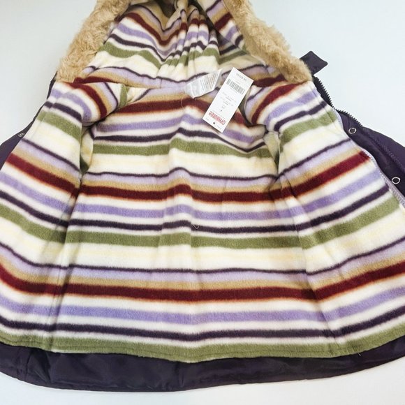 NWT Gymboree Girl Purple Embroidered Flower 4-In-1 Jacket Size 4 - Picture 6 of 15